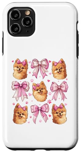 Pommersche Hundemama mit Schleife und rosa Schleife für Mädchen Hülle für iPhone 11 Pro Max von Pomeranian Dog Coquette Aesthetic Women Clothing
