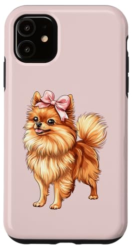 Pommersche Hundemama mit Schleife und rosa Schleife für Mädchen Hülle für iPhone 11 Pommersche Hundemama mit Schleife und rosa Schleife für Mädchen Hülle für iPhone 11 von Pomeranian Dog Coquette Aesthetic Women Clothing