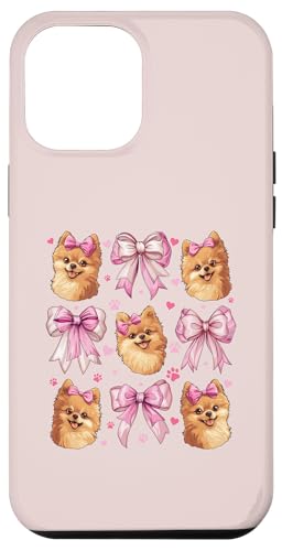 Pommersche Hundemama mit Schleife und rosa Schleife für Mädchen Hülle für iPhone 12 Pro Max von Pomeranian Dog Coquette Aesthetic Women Clothing