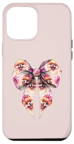 Pommersche Hundemama mit Schleife und rosa Schleife für Mädchen Hülle für iPhone 12 Pro Max von Pomeranian Dog Coquette Aesthetic Women Clothing