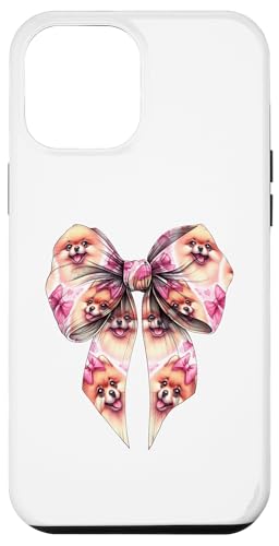 Pommersche Hundemama mit Schleife und rosa Schleife für Mädchen Hülle für iPhone 12 Pro Max von Pomeranian Dog Coquette Aesthetic Women Clothing