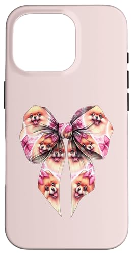 Pommersche Hundemama mit Schleife und rosa Schleife für Mädchen Hülle für iPhone 16 Pro Pommersche Hundemama mit Schleife und rosa Schleife für Mädchen Hülle für iPhone 16 Pro von Pomeranian Dog Coquette Aesthetic Women Clothing