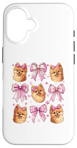 Pommersche Hundemama mit Schleife und rosa Schleife für Mädchen Hülle für iPhone 16 Pommersche Hundemama mit Schleife und rosa Schleife für Mädchen Hülle für iPhone 16 von Pomeranian Dog Coquette Aesthetic Women Clothing