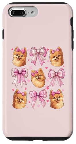 Pommersche Hundemama mit Schleife und rosa Schleife für Mädchen Hülle für iPhone 7 Plus/8 Plus von Pomeranian Dog Coquette Aesthetic Women Clothing