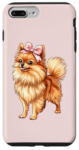 Pommersche Hundemama mit Schleife und rosa Schleife für Mädchen Hülle für iPhone 7 Plus/8 Plus von Pomeranian Dog Coquette Aesthetic Women Clothing