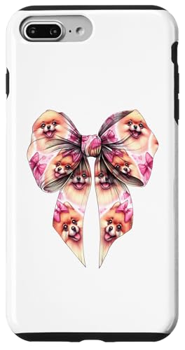 Pommersche Hundemama mit Schleife und rosa Schleife für Mädchen Hülle für iPhone 7 Plus/8 Plus von Pomeranian Dog Coquette Aesthetic Women Clothing