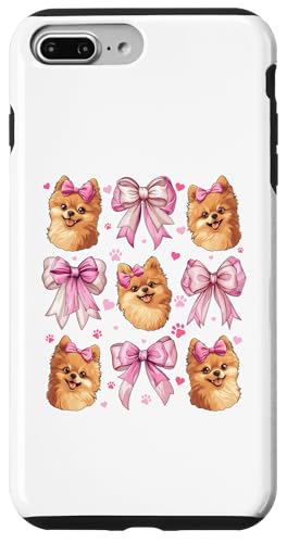 Pommersche Hundemama mit Schleife und rosa Schleife für Mädchen Hülle für iPhone 7 Plus/8 Plus von Pomeranian Dog Coquette Aesthetic Women Clothing
