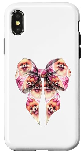 Pommersche Hundemama mit Schleife und rosa Schleife für Mädchen Hülle für iPhone X/XS Pommersche Hundemama mit Schleife und rosa Schleife für Mädchen Hülle für iPhone X/XS von Pomeranian Dog Coquette Aesthetic Women Clothing