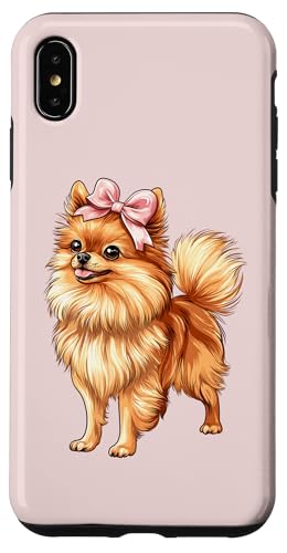 Pommersche Hundemama mit Schleife und rosa Schleife für Mädchen Hülle für iPhone XS Max Pommersche Hundemama mit Schleife und rosa Schleife für Mädchen Hülle für iPhone XS Max von Pomeranian Dog Coquette Aesthetic Women Clothing