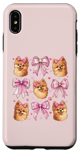 Pommersche Hundemama mit Schleife und rosa Schleife für Mädchen Hülle für iPhone XS Max von Pomeranian Dog Coquette Aesthetic Women Clothing