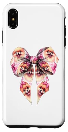 Pommersche Hundemama mit Schleife und rosa Schleife für Mädchen Hülle für iPhone XS Max von Pomeranian Dog Coquette Aesthetic Women Clothing