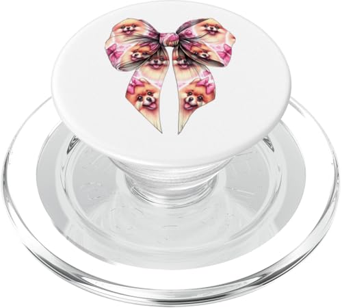 Pommersche Hundemama mit Schleife und rosa Schleife für Mädchen PopSockets PopGrip für MagSafe Pommersche Hundemama mit Schleife und rosa Schleife für Mädchen PopSockets PopGrip für MagSafe von Pomeranian Dog Coquette Aesthetic Women Clothing