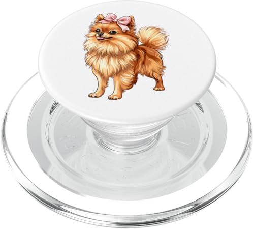 Pommersche Hundemama mit Schleife und rosa Schleife für Mädchen PopSockets PopGrip für MagSafe Pommersche Hundemama mit Schleife und rosa Schleife für Mädchen PopSockets PopGrip für MagSafe von Pomeranian Dog Coquette Aesthetic Women Clothing