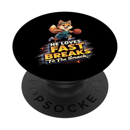 Lustiges Basketball-Geschenk für Zwergspitz-Hundeliebhaber PopSockets Klebender PopGrip Lustiges Basketball-Geschenk für Zwergspitz-Hundeliebhaber PopSockets Klebender PopGrip von Pomeranian Fun Designs
