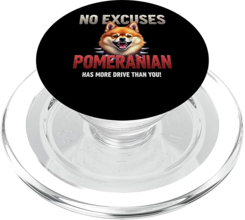 Lustiges Geschenk für Zwergspitz-Hundebesitzer PopSockets PopGrip für MagSafe von Pomeranian Fun Designs
