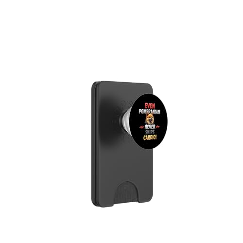 Lustiges Geschenk für Zwergspitz-Hundebesitzer PopSockets PopWallet für MagSafe von Pomeranian Fun Designs