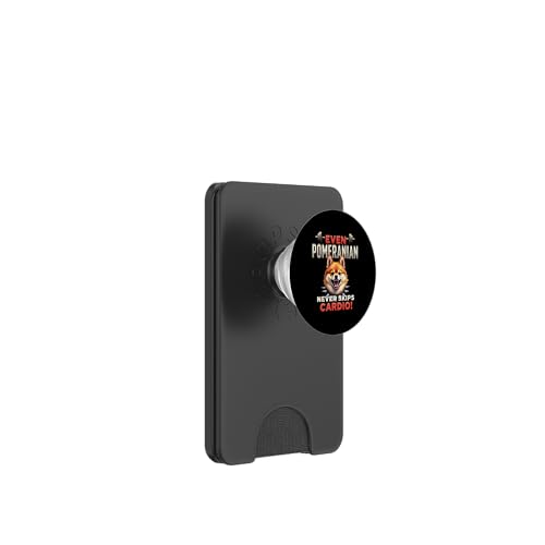 Lustiges Geschenk für Zwergspitz-Hundebesitzer PopSockets PopWallet für MagSafe von Pomeranian Fun Designs