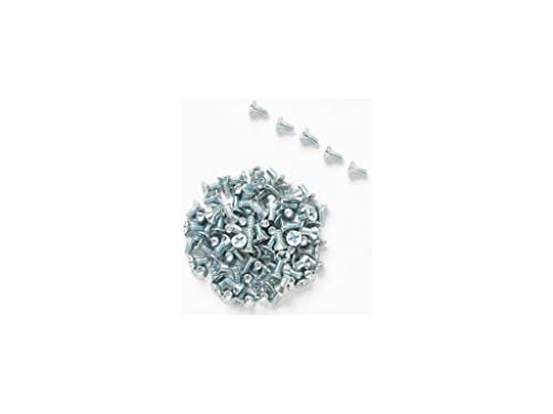 POMONA 4862 Stahl Ersatz Bezug, 4–40 UNC flach Head Phillips Schrauben für Größe F, G und H Aluminium Boxen, 0,6 cm Länge (100 Stück) von Pomona