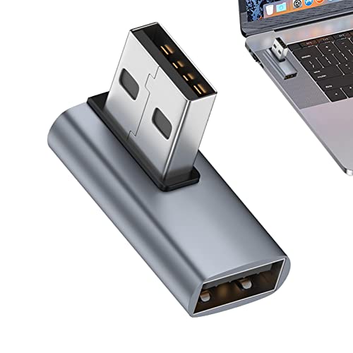USB-Winkeladapter, 90° Grad Winkeladapter,Adapter USB-A-Stecker Auf USB-C-Buchse, Converter Extender Für PC, Laptop, USB-A-Ladegerät, Powerbank Und Mehr von Pomrone