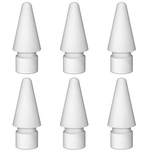 PonJel 6 Stück Apple Pencil Spitze Ersatzspitzen für Apple Pencil Kompatibel mit Apple Pencil 1. Gen/2. Gen Fine Point Precise Control iPencil Nibs PonJel 6 Stück Apple Pencil Spitze Ersatzspitzen für Apple Pencil Kompatibel mit Apple Pencil 1. Gen/2. Gen Fine Point Precise Control iPencil Nibs von PonJel