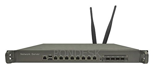 Perfect NGFW 8 LAN SFP 1U Rackmount Server (i3-4160 Processor (3M Cache, 3.60 GHz), 4G / 16GB RAM / 240GB SSD/Fiber Ports) von Pondesk