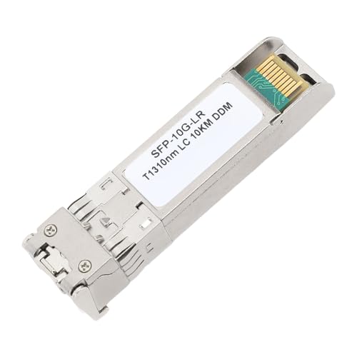 10G LR Glasfasermodul SFP-Transceiver, 10G 1310 Nm SMF Singlemode-Glasfaser-Transceiver LC, Plug and Play, Bis zu 10 Km Reichweite, Geeignet für, Meraki, UniFi UF SM 10G, von Pongnas
