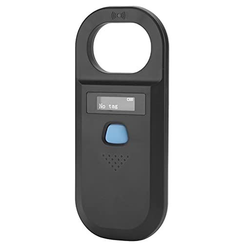 Pet Microchip Scanner, Microchip für Hunde Pet Chip Scanner Tragbarer Chipscanner Handheld High Hellness Animal Chip Reader (BLACK) von Pongnas