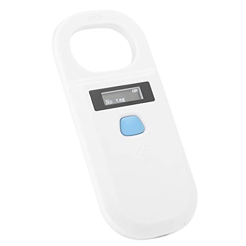 Pet Microchip Scanner, Microchip für Hunde Pet Chip Scanner Tragbarer Chipscanner Handheld High Hellness Animal Chip Reader (WHITE) von Pongnas
