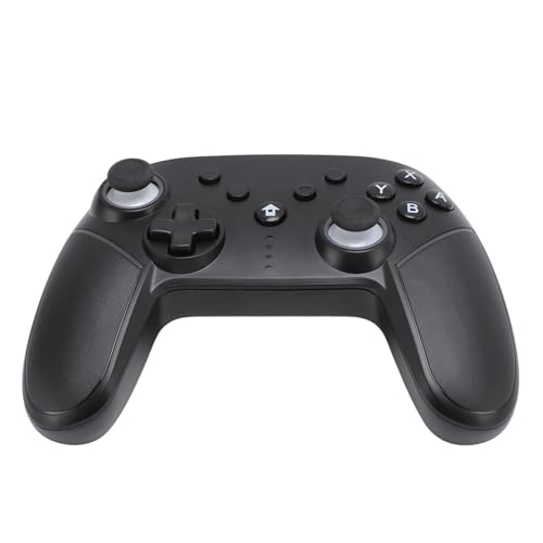 Pongnas Kabelloser Gaming-Controller mit RGB-Gamepad, Anpassbaren Zurück-Tasten, 6-Achsen-Gyroskop, Funktion für Switch, (Black) von Pongnas