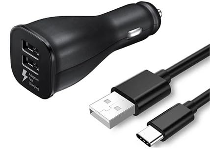 KFZ-Ladegerät für Original Samsung Galaxy S23, S22, S23 Ultra Plus, 5G + 150cm Datenkabel in Weiss 2 Ausgänge 2A 2000mAh 15W PKW LKW Auto Car Charger Typ-C KFZ-Ladegerät für Original Samsung Galaxy S23, S22, S23 Ultra Plus, 5G + 150cm Datenkabel in Weiss 2 Ausgänge 2A 2000mAh 15W PKW LKW Auto Car Charger Typ-C von Ponti