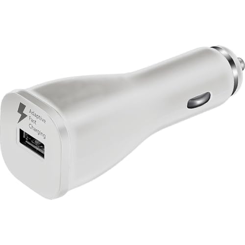 KFZ-Ladegerät für Original Samsung Galaxy S23 Ultra, S23+, S23 in Weiss PKW LKW Auto Car Charger 2A 2000mAh 15W Fast Charging Aufladegerät von Ponti