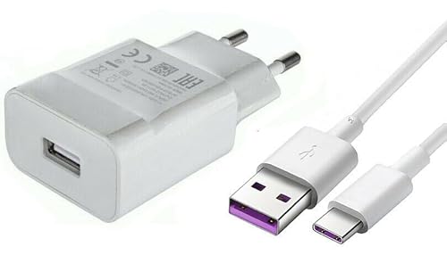 Ladegerät für Original Huawei P smart Pro, P smart 2021, P Smart Z HW-050200E02 + Datenkabel in Weiß USB-C Netzteil 2A Ampere 2000 mAh 10W Ladekabel Typ-C Ladegerät für Original Huawei P smart Pro, P smart 2021, P Smart Z HW-050200E02 + Datenkabel in Weiß USB-C Netzteil 2A Ampere 2000 mAh 10W Ladekabel Typ-C von Ponti