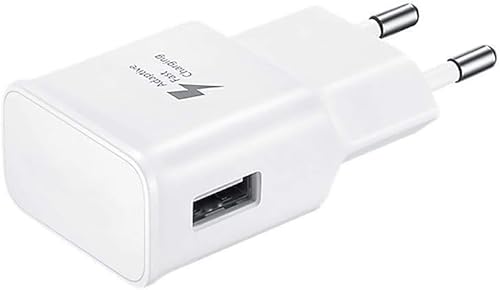 Ladegerät für Original Samsung Galaxy S24 Ultra, S24+, S24 Weiss USB 2A 2000 mAh 9V 15W Ladegerät Travel Charger Ladeadapter von Ponti