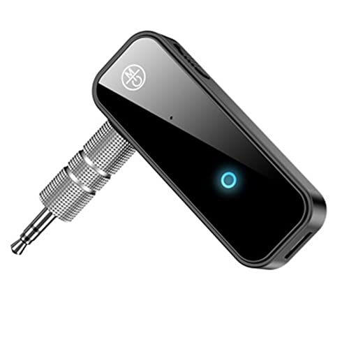 Bluetooth-Anrufe, tragbarer Musikempfänger, kabellose Audio-Hände, kompatibel mit Autosender, zusätzliches Unterstützungsmikrofon, Bluetooth-Adapter 5.0, Auto-FM Typ C Zu Aux Adapter von Poo4kark