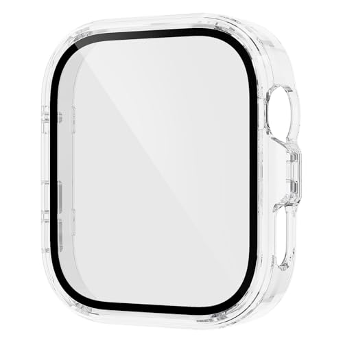 Hülle Kompatibel mit Huawei Watch Fit 4/4 Pro Schutzhülle Schutzfolie, PC+Gehärtete Folie Vollschutz Vollständige Abdeckung Stoßfestes Displayschutz (A, für Fit 4 Pro) von Poo4kark