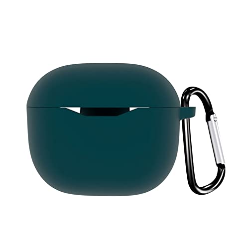 Kopfhörer Gegen Schnarchen Geeignet für JBL T120/T125 Case Cover Carry/Stoßfest/wasserdicht Silikon Case Cover Wireless Earbuds Zubehör mit Schlüsselanhänger (Green, One Size) von Poo4kark