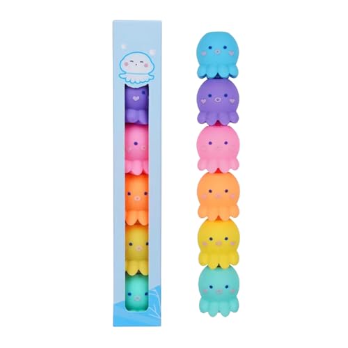 Poo4kark Allydrew Mini-Textmarker in Bären-Herzform, stapelbar, süße Farbmarker, DIY-Schreibwaren für Kinder, Schreibwaren für das Schuljahr, Schulbedarf, 10 ml (Multicolour1, One Size) von Poo4kark