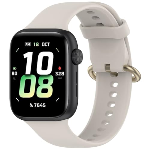 Poo4kark Armband Silikon-Ersatzarmband für Honor Watch 5 Smart-Sportuhren, Passform, langlebig, atmungsaktiv Watch Band (J, 15X5CM) von Poo4kark