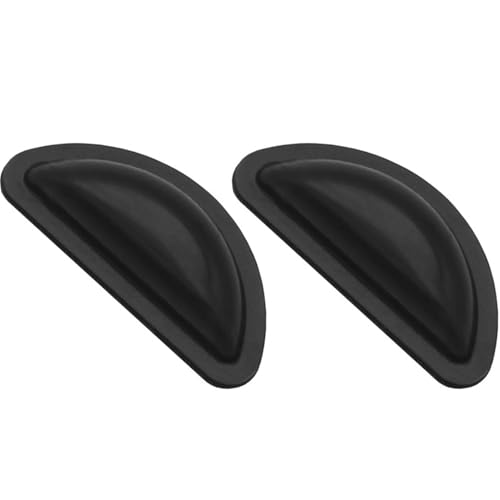 Poo4kark Silikon-Nasenpads für Brillen, selbstklebend, schwarzes Brillenpad mit, 3 mm, weiche Nasenpads für Brillen, Lesebrillen, Sonnenbrillen (Black, 1.5X1CM) von Poo4kark