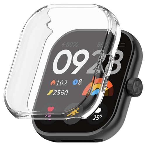Poo4kark TPU-Schutzhülle, kompatibel mit Smartwatches, vollständig abdeckende galvanisierte Soft-Gel-Hülle Smartwatches Android (A, One Size) von Poo4kark