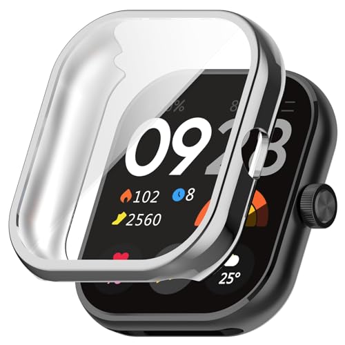 Poo4kark TPU-Schutzhülle, kompatibel mit Smartwatches, vollständig abdeckende galvanisierte Soft-Gel-Hülle Smartwatches Android (B, One Size) von Poo4kark
