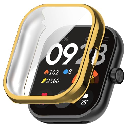 Poo4kark TPU-Schutzhülle, kompatibel mit Smartwatches, vollständig abdeckende galvanisierte Soft-Gel-Hülle Smartwatches Android (D, One Size) von Poo4kark