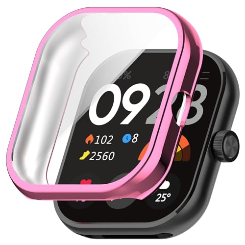 Poo4kark TPU-Schutzhülle, kompatibel mit Smartwatches, vollständig abdeckende galvanisierte Soft-Gel-Hülle Smartwatches Android (E, One Size) von Poo4kark