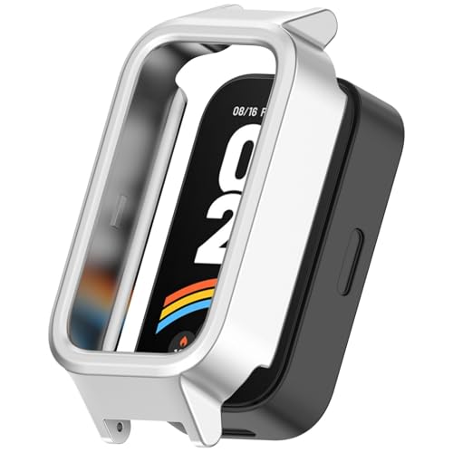 Poo4kark Uhrengehäuse PC Hollow Watch Frame Anpassbarer Armbandadapter Kompatibel mit Xiaomi Band 9 Active/Redmi Watch 3 Armbändern Armreifen (C, 6X5CM) von Poo4kark
