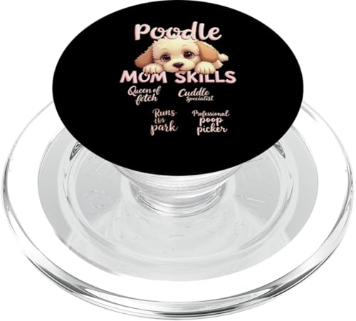 Lustiges Zitat für Pudel, Mutter, Hund, Pudel, Mama, Humor PopSockets PopGrip für MagSafe von Poodle Fun Designs