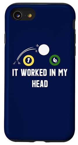 It Worked In My Head Funny Pool Billard Hülle für iPhone SE (2020) / 7 / 8 von Pool Billiard Zubehör und Snooker Geschenke