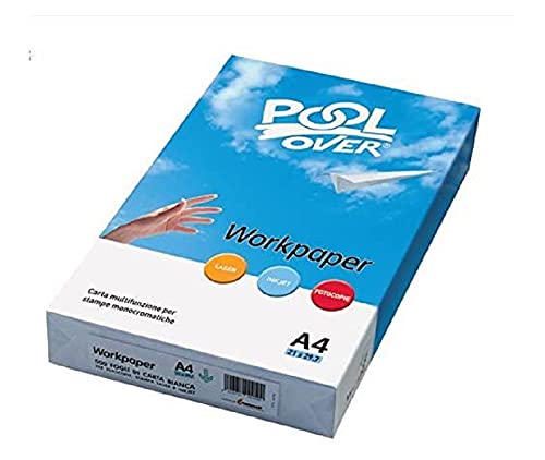 Pool Over Risma Druckerpapier, Kopierpapier, Format: A4, 500 Blatt, für Laser- und Tintenstrahldrucker von Pool Over