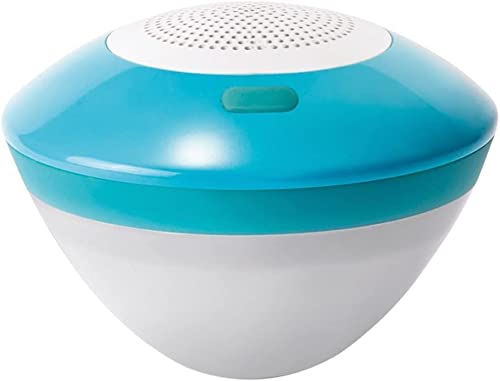 Poolomio®Bluetooth Pool Lautsprecher mit LED Belauchtung - IPX7 Wasserdicht - kabellos & tragbar - klarer Sound - Poolbeschallung Poolparty von Poolomio