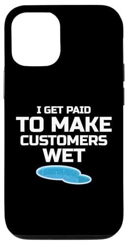 I Get Paid To Make Customers Wet Pool Maintenance Guy Hülle für iPhone 12/12 Pro von Poolpfleger Design Poolreinigung