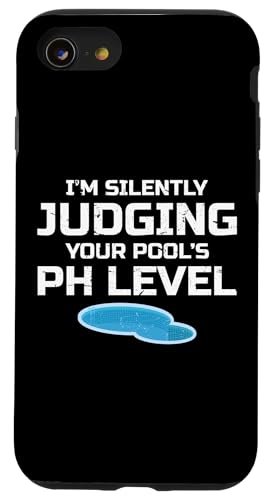 Im Silently Judging Your Pools PH Level Pool Maintenance Guy Hülle für iPhone SE (2020) / 7 / 8 von Poolpfleger Design Poolreinigung